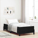 Box spring seng med madras Sort 90 x 200 cm Stof