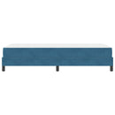 Box spring seng med madras Mørk blå 90 x 200 cm Stof