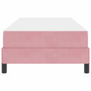 Box spring seng med madras Lyserød 90 x 200 cm Stof