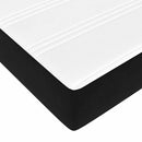 Box spring seng med madras Sort 100 x 200 cm Stof