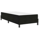Box spring seng med madras Sort 100 x 200 cm Stof