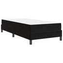 Box spring seng med madras Sort 100 x 200 cm Stof