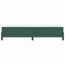 Box spring seng med madras Mørkegrøn 100 x 200 cm Stof