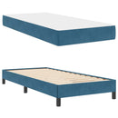 Box spring seng med madras Mørk blå 100 x 200 cm Stof