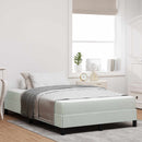 Box spring seng med madras Lysegrå 120 x 190 cm Stof