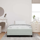 Box spring seng med madras Lysegrå 120 x 190 cm Stof