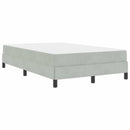 Box spring seng med madras Lysegrå 120 x 190 cm Stof