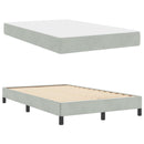 Box spring seng med madras Lysegrå 120 x 190 cm Stof
