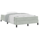 Box spring seng med madras Lysegrå 120 x 190 cm Stof