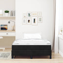Box spring seng med madras Sort 120 x 190 cm Stof