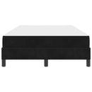 Box spring seng med madras Sort 120 x 190 cm Stof