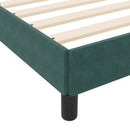 Box spring seng med madras Mørkegrøn 120 x 190 cm Stof