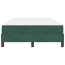 Box spring seng med madras Mørkegrøn 120 x 190 cm Stof