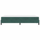 Box spring seng med madras Mørkegrøn 120 x 190 cm Stof