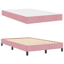 Box spring seng med madras Lyserød 120 x 190 cm Stof