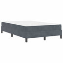 Box spring seng med madras Mørkegrå 120 x 200 cm Stof