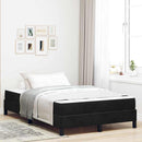 Box spring seng med madras Sort 120 x 200 cm Stof