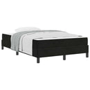 Box spring seng med madras Sort 120 x 200 cm Stof