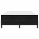 Box spring seng med madras Sort 120 x 200 cm Stof