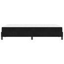Box spring seng med madras Sort 120 x 200 cm Stof
