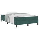 Box spring seng med madras Mørkegrøn 120 x 200 cm Stof