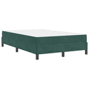 Box spring seng med madras Mørkegrøn 120 x 200 cm Stof