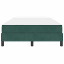 Box spring seng med madras Mørkegrøn 120 x 200 cm Stof