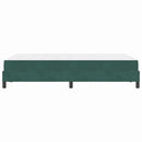 Box spring seng med madras Mørkegrøn 120 x 200 cm Stof