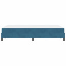 Box spring seng med madras Mørk blå 120 x 200 cm Stof
