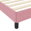Box spring seng med madras Lyserød 120 x 200 cm Stof