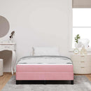 Box spring seng med madras Lyserød 120 x 200 cm Stof