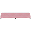 Box spring seng med madras Lyserød 120 x 200 cm Stof