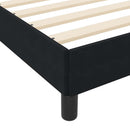 Box spring seng med madras Sort 140 x 200 cm Stof