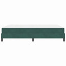 Box spring seng med madras Mørkegrøn 140 x 200 cm Stof