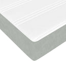 Box spring seng med madras Lysegrå 160 x 200 cm Stof