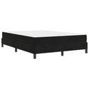Box spring seng med madras Sort 160 x 200 cm Stof