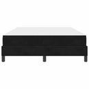 Box spring seng med madras Sort 160 x 200 cm Stof
