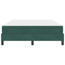 Box spring seng med madras Mørkegrøn 160 x 200 cm Stof