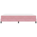 Box spring seng med madras Lyserød 160 x 200 cm Stof