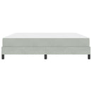 Box spring seng med madras Lysegrå 180 x 200 cm Stof