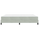 Box spring seng med madras Lysegrå 180 x 200 cm Stof