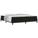Box spring seng med madras Sort 180 x 200 cm Stof