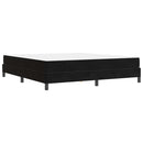 Box spring seng med madras Sort 180 x 200 cm Stof