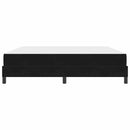 Box spring seng med madras Sort 180 x 200 cm Stof