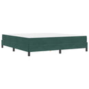 Box spring seng med madras Mørkegrøn 180 x 200 cm Stof