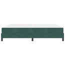 Box spring seng med madras Mørkegrøn 180 x 200 cm Stof