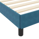 Box spring seng med madras Mørk blå 180 x 200 cm Stof