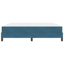Box spring seng med madras Mørk blå 180 x 200 cm Stof