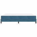Box spring seng med madras Mørk blå 180 x 200 cm Stof