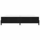 Box spring seng med madras Sort 200 x 200 cm Stof